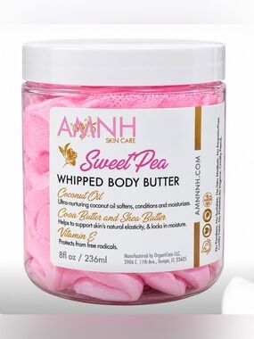 Aminnah Sweet Pea Whipped Body Butter